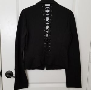 Elizabeth and James laceup back jacket.